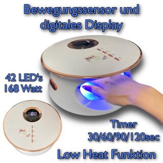 UV/LED Lampe weiß/rose´gold