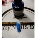 Ink Color Nailart Dunkelblau