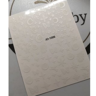 Sticker 3D 1006 weiß